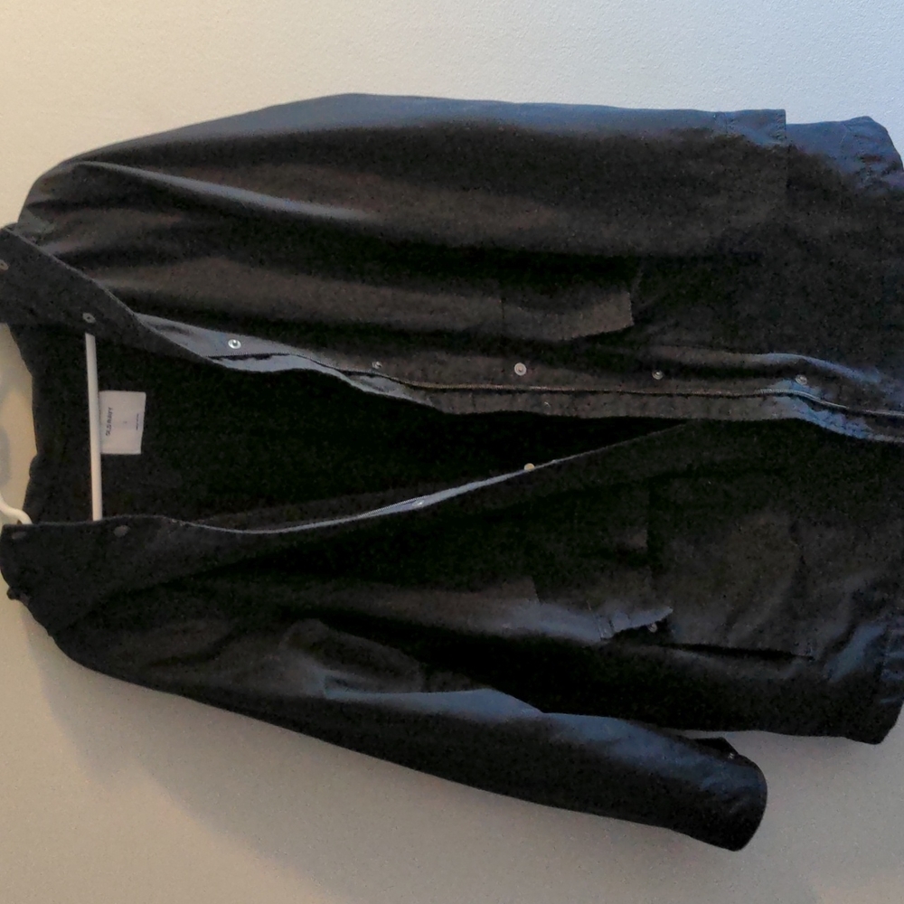 Old Navy Jacket Black L Fleece-lined